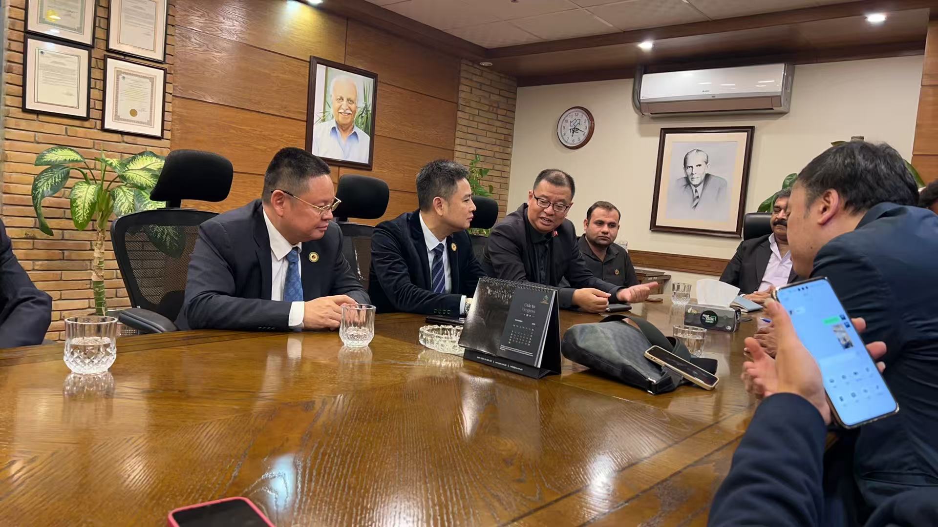 Strategic discussion with stakeholders in a boardroom